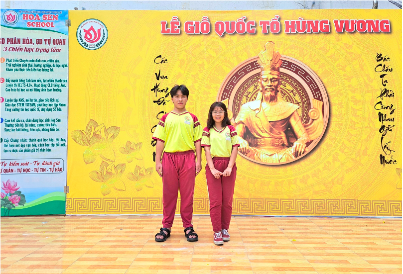 Trường trung học phổ thông Hoa Sen cơ sở III long trọng tổ chức lễ giỗ tổ Hùng Vương