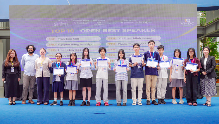 Những “nhà tranh biện nhí” tỏa sáng tại VMDC 2026